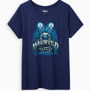 Disney Haunted Mansion Distressed Tee - Blue